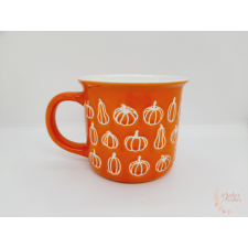  Őszi bögre - kis tök mintával dekorációs kellék