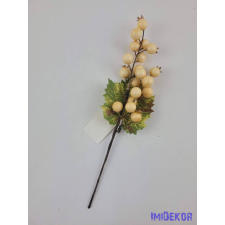  Őszi bogyós leveles pick 27cm dekorációs kellék