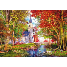  Őszi kápolna kirakós játék 1000 darabos puzzle, kirakós