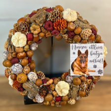  Őszi kutyás DIY koszorúcsomag – „Nincsen otthon kutya nélkül!” - 8 féle dekorációs kellék