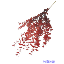  Őszi színátmenetes eukaliptusz ág 79cm - Bordó dekorációs kellék