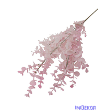  Őszi színátmenetes eukaliptusz ág 79cm - Rózsaszín dekorációs kellék