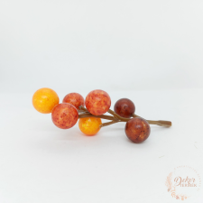  Őszi színű bogyós ág dekorációs kellék