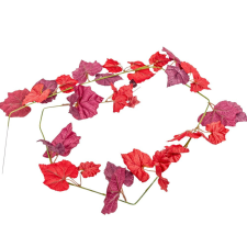  Őszi szőlőlevél piros girland 180cm dekorációs kellék