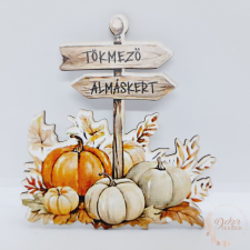  Őszi útjelzős dekor tábla dekorációs kellék