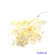  Őszi virágos ág 105 cm - Krém dekorációs kellék