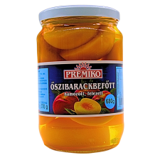 Őszibarackbefőtt - Hámozott, Felezett konzerv