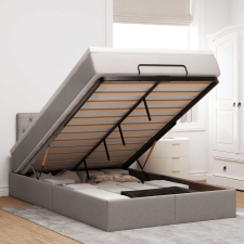  Oszmán ágykeret matraccal tópszín 120x200cm szövet ágy és ágykellék