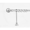 other 19 mm Ø Porto függönykarnis szett, 1 soros, nikkel-matt, nyitott tartóval (200 cm)