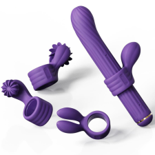  Otouch Magic Stick S1 Plus vibrátor + 4 db klitorisz izgató feltét (lila) vibrátorok