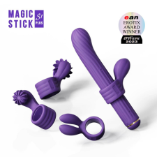 Otouch Magic Stick - vibrátor cserélhető csiklókarral (lila) vibrátorok