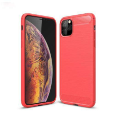 OTT! APPLE iPhone 11 Pro Max, OTT! CARBON mobiltok, Karbon mintás, Piros tok és táska
