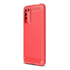 OTT! HUAWEI Honor X10 5G, OTT! CARBON mobiltok, Karbon mintás, Piros tok és táska