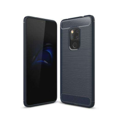 OTT! HUAWEI Mate 20, OTT! CARBON mobiltok, Karbon mintás, Sötétkék tok és táska