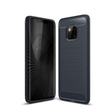 OTT! HUAWEI Mate 20 Pro, OTT! CARBON mobiltok, Karbon mintás, Sötétkék tok és táska