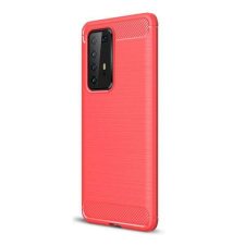 OTT! HUAWEI P40 Pro, OTT! CARBON mobiltok, Karbon mintás, Piros tok és táska