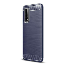 OTT! HUAWEI P smart (2021), Y7a, OTT! CARBON mobiltok, Karbon mintás, Sötétkék tok és táska