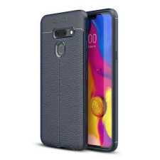 OTT! LG G8 ThinQ Dual kamerás, OTT! LEATHER mobiltok, Sötétkék tok és táska