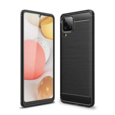 OTT! SAMSUNG Galaxy A12 (SM-A125F), OTT! CARBON mobiltok, Karbon mintás, Fekete tok és táska
