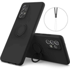 OTT! SAMSUNG Galaxy A53 5G (SM-A536U), OTT! Liquid Ring szilikon mobiltok, Fekete tok és táska