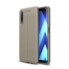 OTT! SAMSUNG SM-A750F Galaxy A7 (2018), OTT! LEATHER SERIES mobiltok, Szürke tok és táska