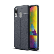 OTT! SAMSUNG SM-M205F Galaxy M20, OTT! LEATHER SERIES mobiltok, Kék tok és táska