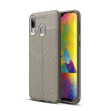 OTT! SAMSUNG SM-M205F Galaxy M20, OTT! LEATHER SERIES mobiltok, Szürke tok és táska