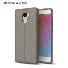 OTT! Xiaomi Redmi 4, OTT! LEATHER mobiltok, Szürke tok és táska