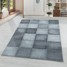 OTTAWA Szőnyeg - Modern Kockás - Szürke - 80x250 cm lakástextília