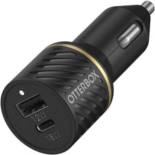 Otterbox Autós töltő 1x USB 1xUSB-C 3A fekete mobiltelefon kellék