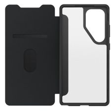 Otterbox React Series Folio oldalra nyitható tok Samsung Galaxy S25 Ultra fekete-átlátszó tok és táska