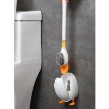 Otthon Kacsa alakú wc kefe tartóval - narancssárga / fehér GLO-DA01113 takarító és háztartási eszköz