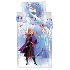 otthonkomfort Disney Jégvarázs "white 02" 2 részes pamut-vászon gyerek ágyneműhuzat lakástextília