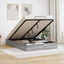  Ottomán Ágykeret Szürke Sonoma 193 x 120 x 25 cm Faforgácslap ágy és ágykellék