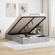  Ottomán Ágykeret tárolóval Beton 193 x 120 x 25 cm Faforgácslap ágy és ágykellék