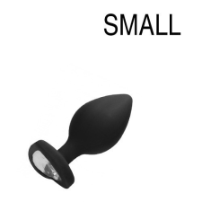 Ouch Diamond Heart Butt Plug - normál - fekete anál
