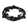  Outdoor Garden Garland világítólánc GRL 10xE27 IP44 11m Black Kanlux