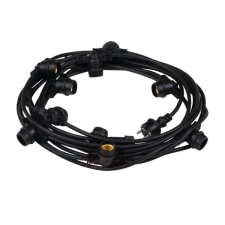  Outdoor Garden Garland világítólánc GRL 10xE27 IP44 11m Black Kanlux kültéri világítás