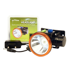 OUTDOOR SZUPERERŐS FEJLÁMPA DC ADAPTERREL horgászkiegészítő