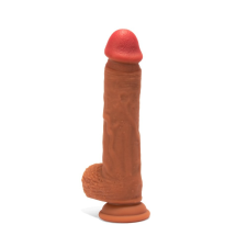 Outlet X-MEN 8.8 inch Dual Layered Dildo Brown műpénisz, dildó