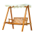 Outsunny Leagan Hintaágy, Fa/Poliészter, 240 kg, 162 x 130 x 185 cm, Barna