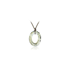 Oval - Swarovski kristályos - Medál - fehér medál