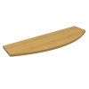 Ovális laminált polc bükk 80 cm x 25 cm x 1,8 cm