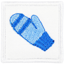  Óvodai jel selyemre hímzett - Kesztyű (2 munkanapos kiszállítás) védőkesztyű