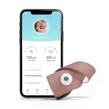 Owlet Smart Sock 3 - okos zokni, 0-18 hónap (matt rózsaszín) gyógyászati segédeszköz