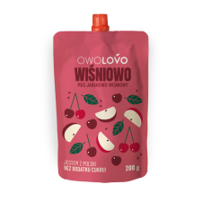 Owolovo 100% alma-cseresznye gyümölcspüré 200g üdítő, ásványviz, gyümölcslé