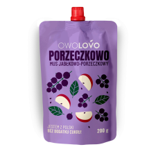 Owolovo gyümölcspüré alma-fekete ribizli 200 g üdítő, ásványviz, gyümölcslé