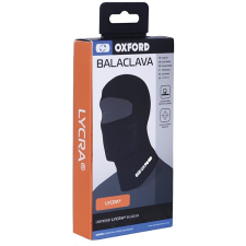 Oxford Balaclava Lycra®, fekete motoros maszk, nyakvédő