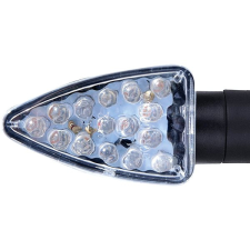 Oxford LED nyíl rövid átlátszó üveg fekete burkolat, pár motorkerékpár irányjelző
