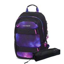 Oxybag ergonomikus iskolatáska hátizsák tolltartóval - Galaxy iskolatáska